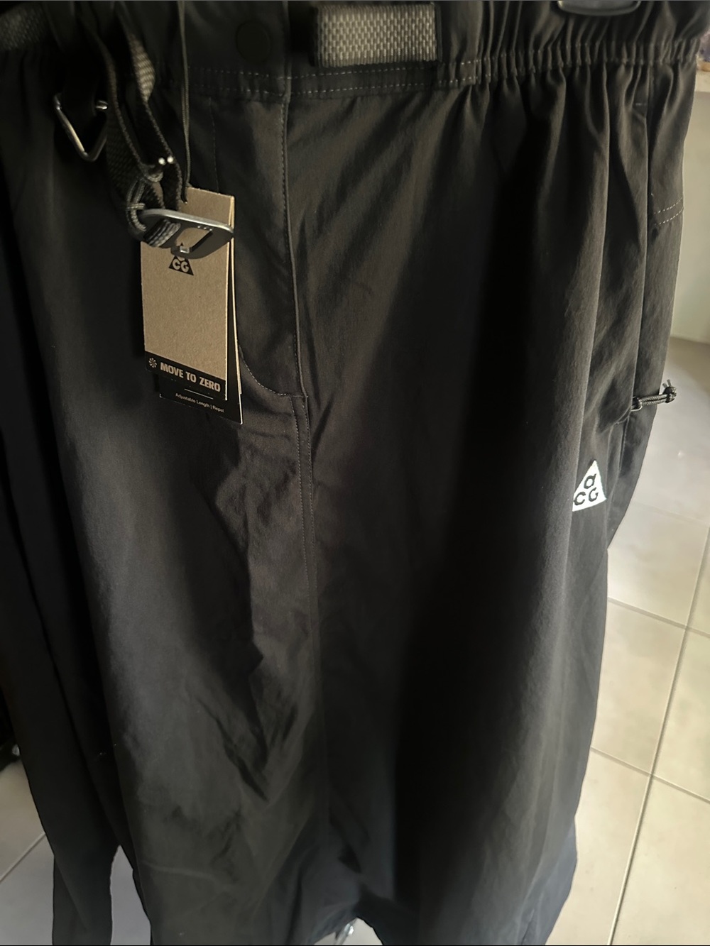 Nike ACG Black Outdoor Raincoat with ACG Logo